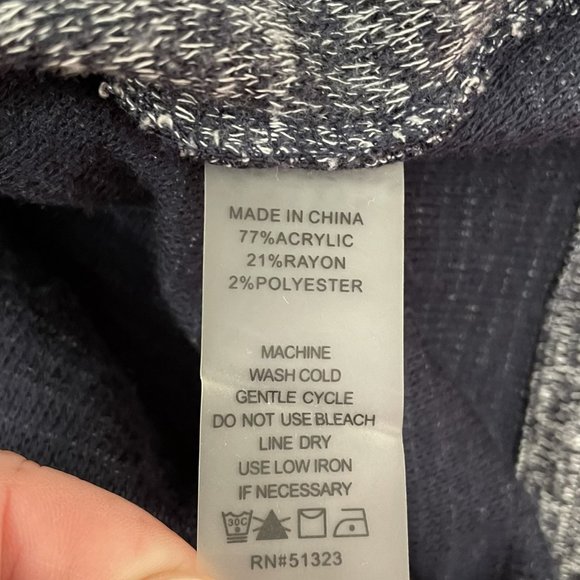 Vince Camuto Women’s Asymmetrical Full Zip Moto Navy Blue Turo Jacket Size Small - Picture 5 of 8